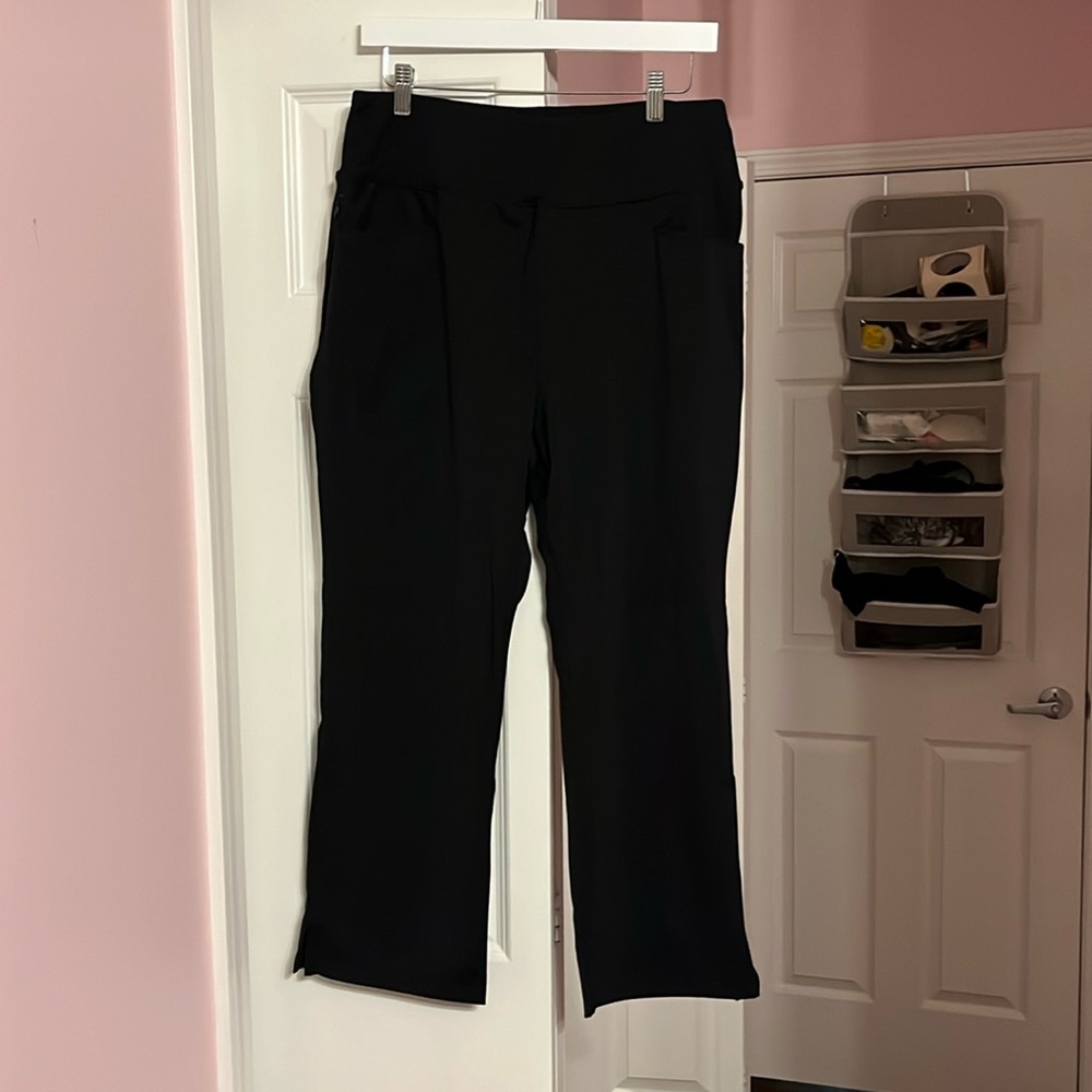 L Soothfeel Pants high waist slight crop